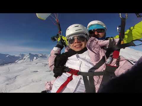 პარაპლანით ფრენა გუდაურში/Paragliding In georgia/Gudauri/Pilot Japava /3